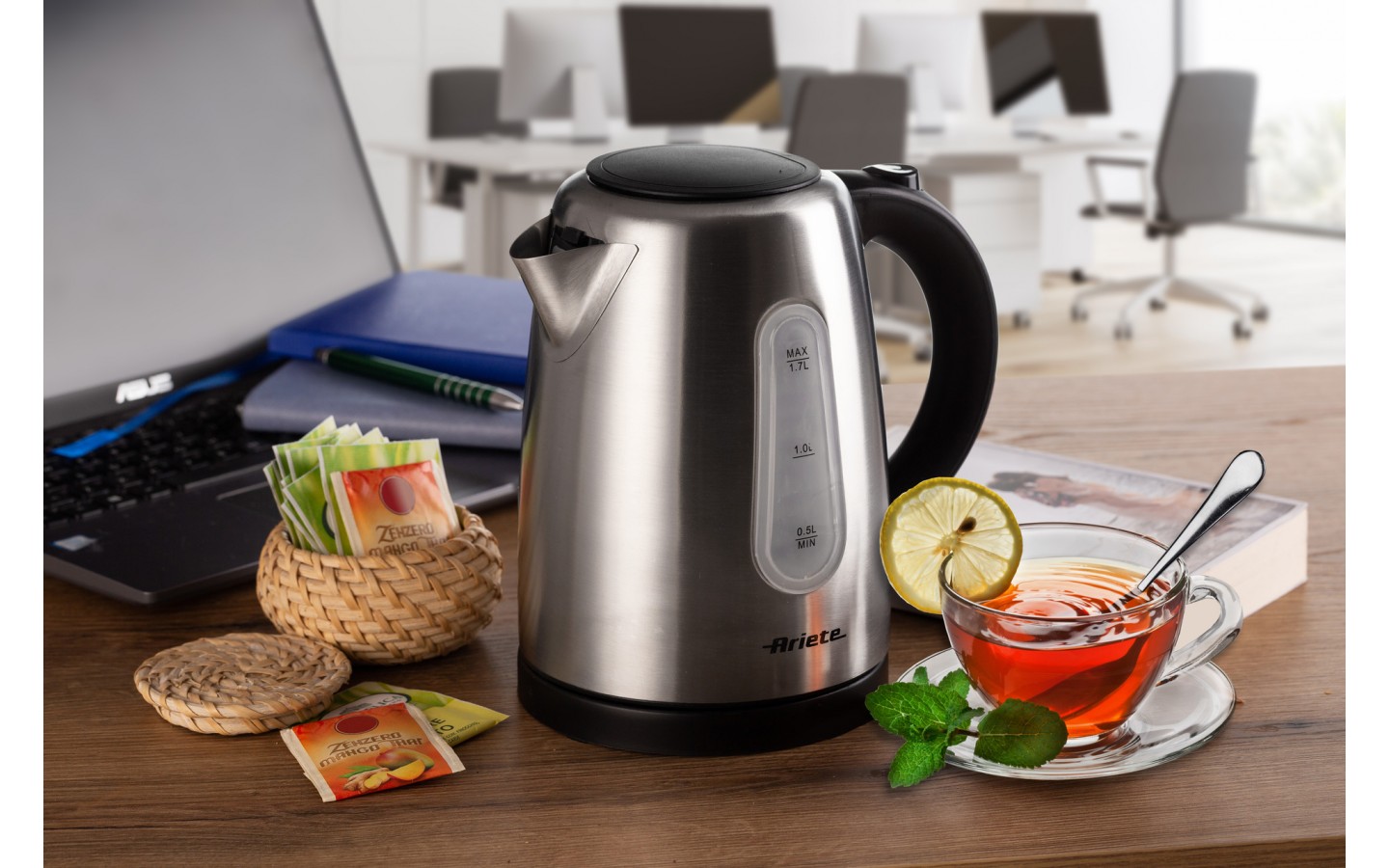 Ariete 2847 Elektrikli Çaydan Metal 1,7 L